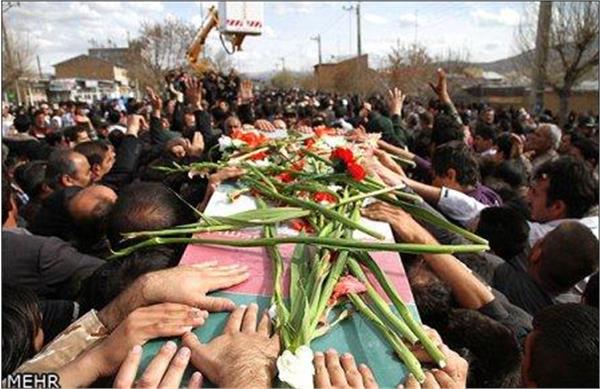 تشییع و خاکسپاری شهدای گمنام در استان اردبیل