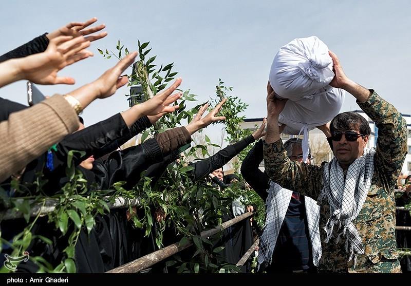 تشییع شهدای گمنام در خمین 1