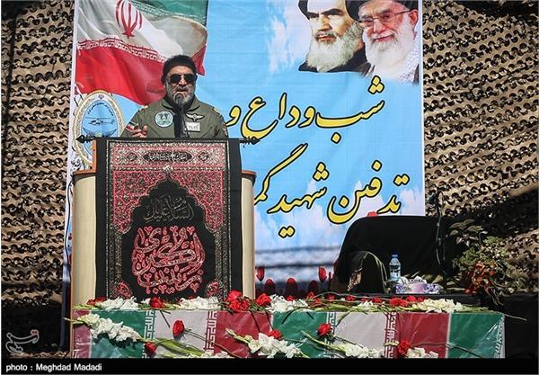 مراسم تشییع پیکر شهید گمنام در ستاد هوانیروز 9