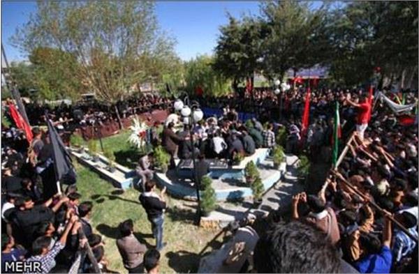 تشییع شهید گمنام در همدان