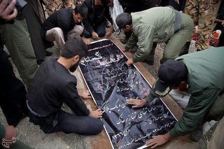 تشییع پیکر شهدا در استان کرمانشاه