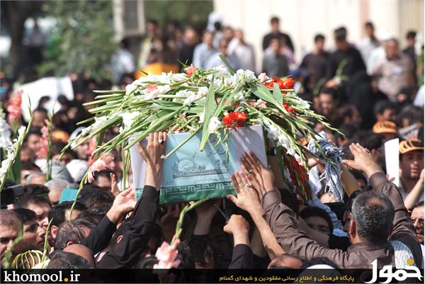 تشییع و خاکسپاری 2شهید گمنام در دانشگاه علامه طباطبایی