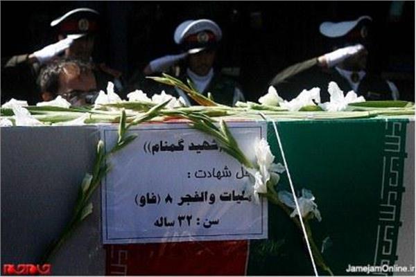 تشییع و خاکسپاری دو شهید گمنام در دانشگاه آزاد اسلامی تبریز