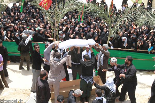 تشییع و خاکسپاری شهدای گمنام دانشگاه خلیج فارس بوشهر-27/2/89