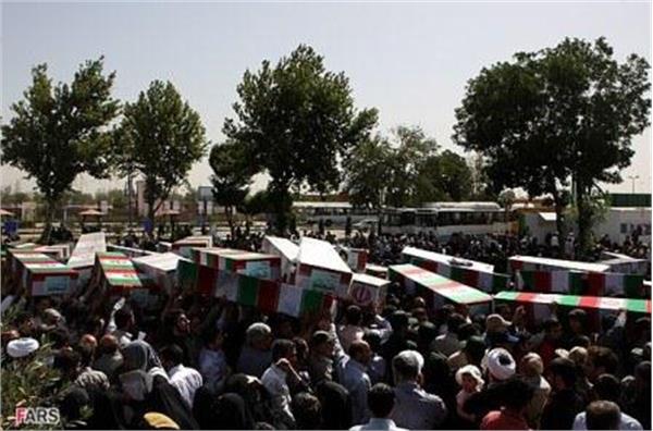 تشییع 96شهید دوران دفاع مقدس در مرقد امام خمینی(ره)