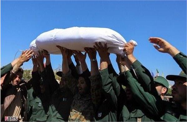 تشییع دو شهید گمنام در دانسفهان بوئین زهرا