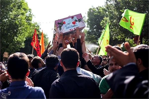 تشییع و خاکسپاری شهید گمنام در استان یزد 4