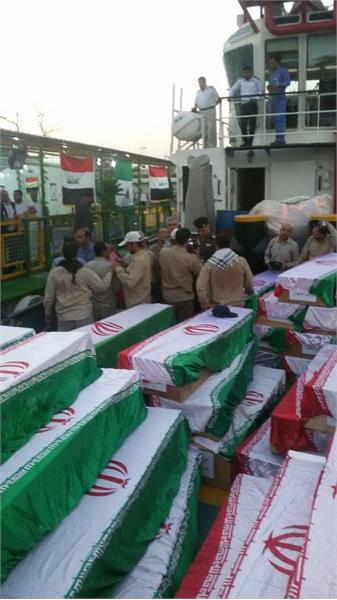 ورود پیکر پاک۶۶ شهید دفاع‌ مقدس به کشور  9