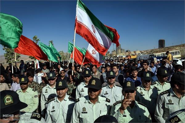 تشییع پیکر شهید گمنام در پارک کوهستانی دراک شیراز 4