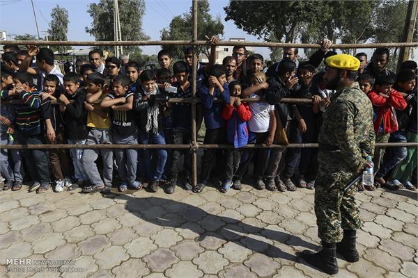 تشییع و تدفین پیکرهای مطهر ۲ شهید گمنام دفاع مقدس در خوزستان 9