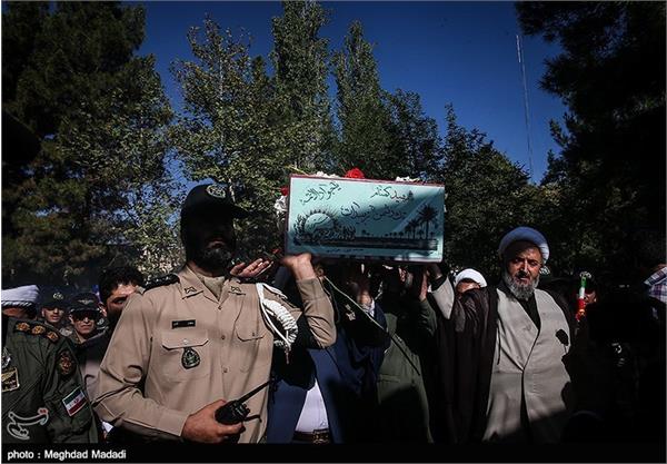 مراسم تشییع پیکر شهید گمنام در ستاد هوانیروز 11