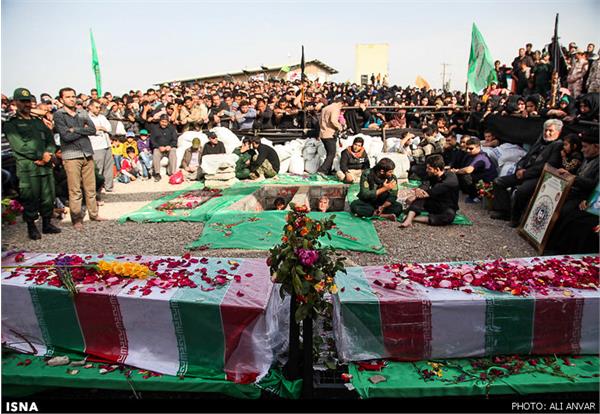 تشییع و خاکسپاری دو شهید گمنام در اردبیل 13