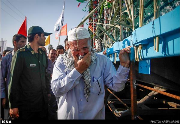 تشییع پیکر سیزده شهید غواص در ترکمن صحرا(گلستان) 21