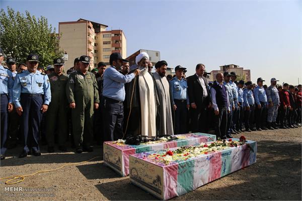 مراسم تشییع پیکر دو شهید گمنام در شهرک آسمان 12