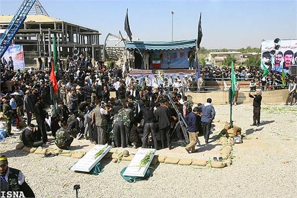 تشییع و خاکسپاری شهدای گمنام دانشگاه شاهد-12/7/89