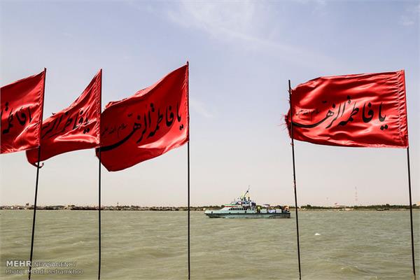 ورود پیکر ۱۳۵ شهید دوران دفاع مقدس از مرز آبی اروند 11