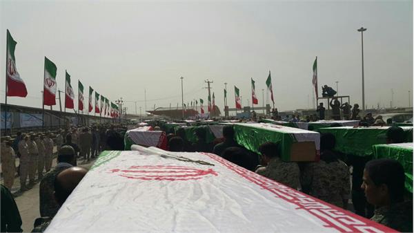 ورود پیکر مطهر ۵۵ شهید دفاع مقدس - شلمچه 17