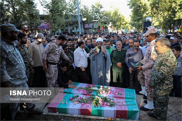 تشییع پیکر مطهر دو شهید گمنام در شاندیز 6