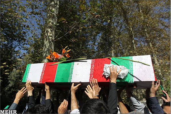 تشییع و خاکسپاری شهدای گمنام بوستان نهج البلاغه تهران-12/7/89