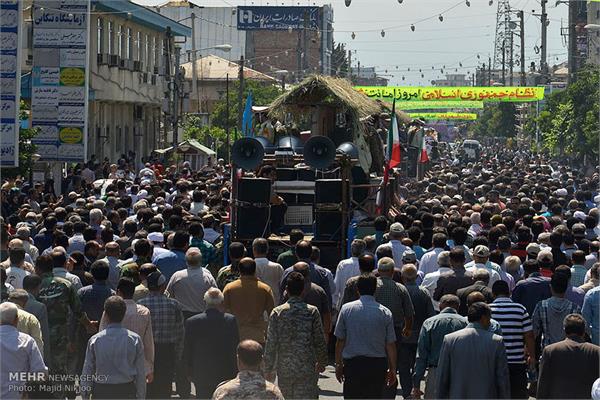 استقبال از شهید خط شکن و غواص در استان مازندران 18