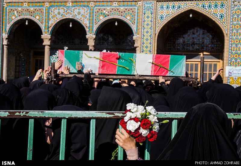 تشییع پیکر پنج شهید گمنام دفاع مقدس - قم