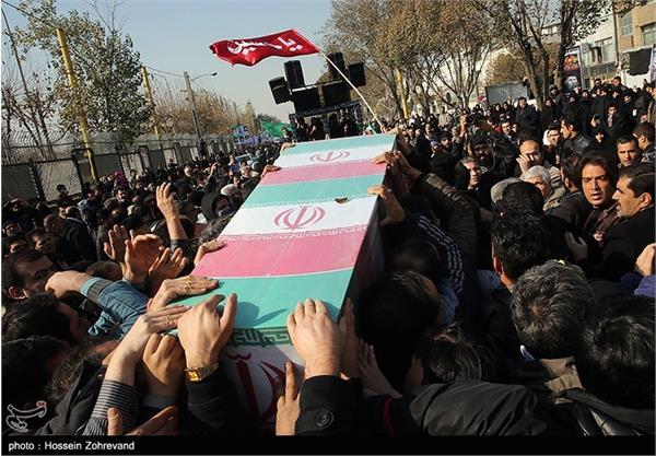 تشییع دو شهید گمنام در محله خراسان تهران 11