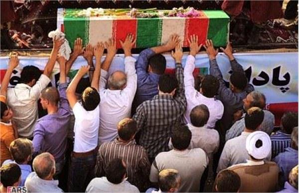 تشییع و خاکسپاری شهدای گمنام در آق قلا استان گلستان