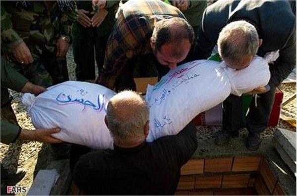 تشییع سه شهید گمنام در شهرستان بندر گز