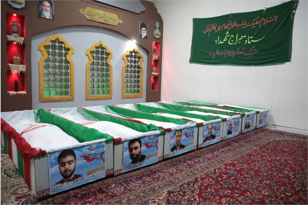 وداع با پیکر مطهر سردار شهید محمدرضا زاهدی و شش یار شهیدش - -16 فروردین 1403