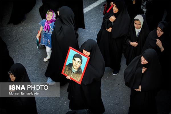 تشییع دو شهید گمنام در پارک نیلوفرآبی مشهد 10