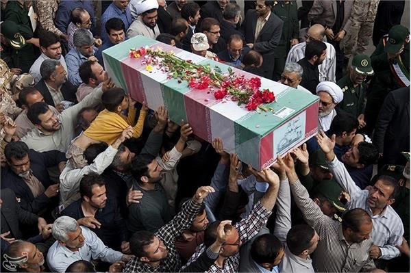 تشییع و خاکسپاری شهید گمنام در کرمانشاه 7