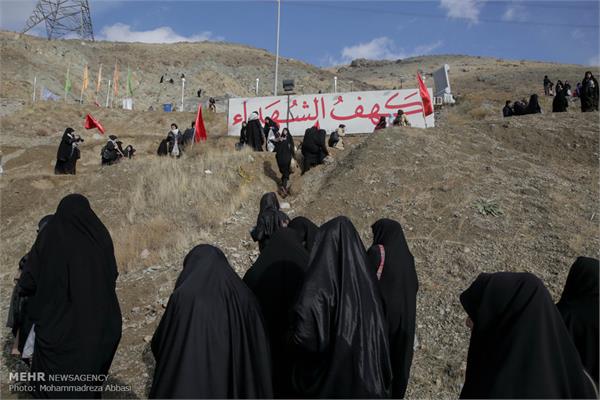 کوه‌پیمایی دانشجویان خواهر بسیجی در کهف‌الشهداء 12