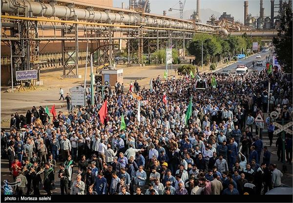 تشییع شهدای گمنام در ذوب آهن اصفهان 9