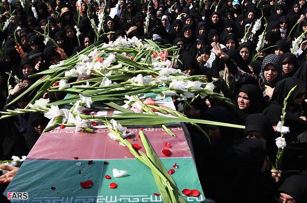 تشییع و خاکسپاری دو شهید گمنام در دانشگاه علامه طباطبایی