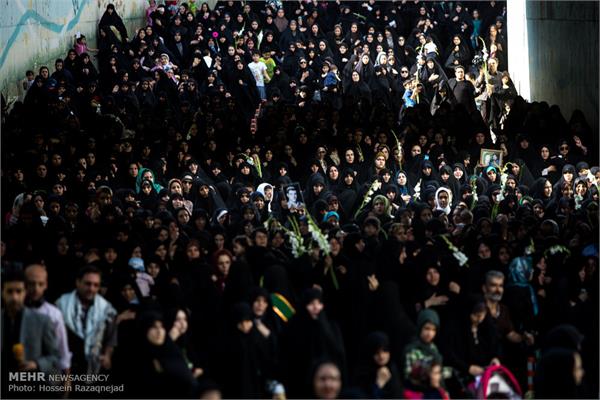 تشییع دو شهید گمنام در بوستان زمزم تهران 2