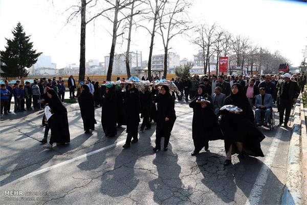 مراسم تشییع شهید گمنام در آمل 12