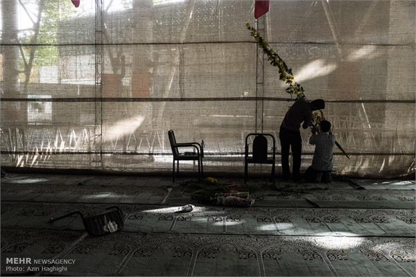 مراسم وداع با شهدای غواص و خط شکن در دانشگاه تهران 4