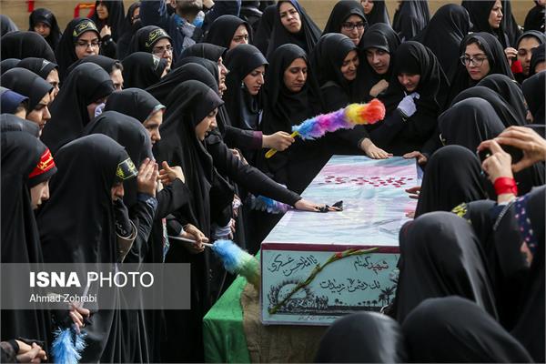 تشییع پیکر شهدای گمنام دفاع مقدس - قم و تبریز 14