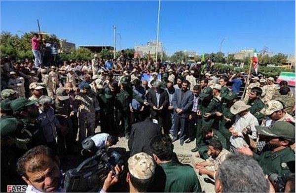 تشییع دو شهید گمنام در دانسفهان بوئین زهرا