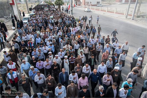 مراسم تشییع و تدفین دو شهید گمنام در لامرد 11