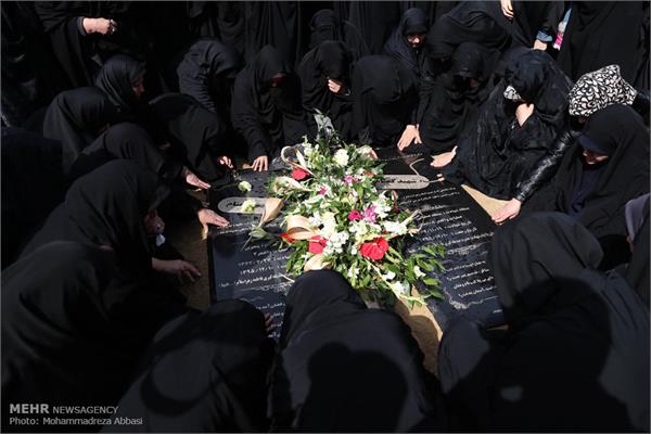 مراسم تشییع پیکر ۲ شهید گمنام در پایگاه هوایی شهید لشگری 29