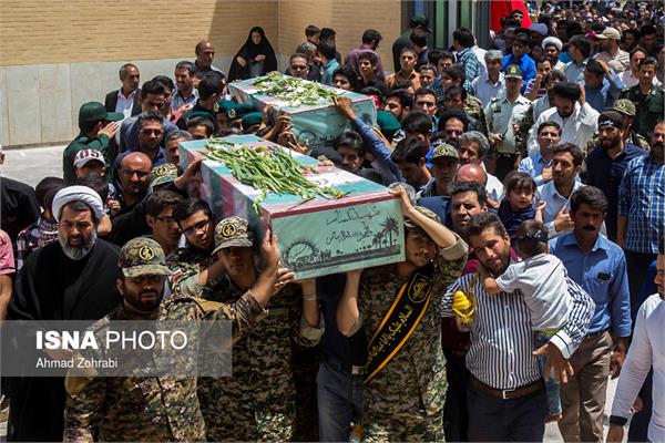 استقبال از دو شهید گمنام دفاع مقدس در شهر ندوشن - یزد 8