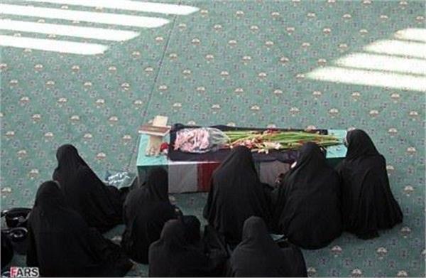 تشییع و خاکسپاری دوشهید گمنام در سازمان جغرافیایی