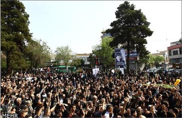 تشییع شهدای گمنام در خزانه بخارایی تهران