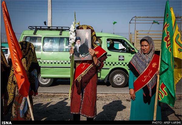 تشییع پیکر سیزده شهید غواص در ترکمن صحرا(گلستان) 15