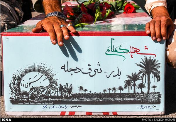 ورود پیکر مطهر 10تن از شهدای خط شکن به خراسان رضوی 8