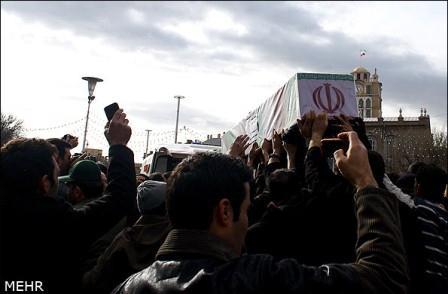 تشییع شهدای گمنام درتبریز