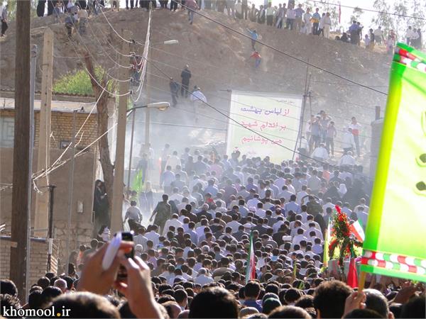 تشییع و خاکسپاری شهدای گمنام شهرستان دره شهر ایلام-19/7/89