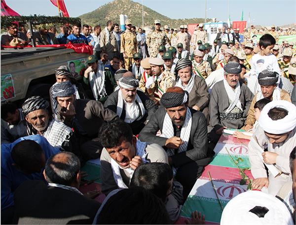 مراسم استقبال از 17 شهید دوران دفاع مقدس در مرز باشماق مریوان 6