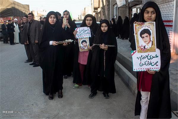 تشییع پیکر شهدای هشت سال دفاع مقدس در قزوین 15